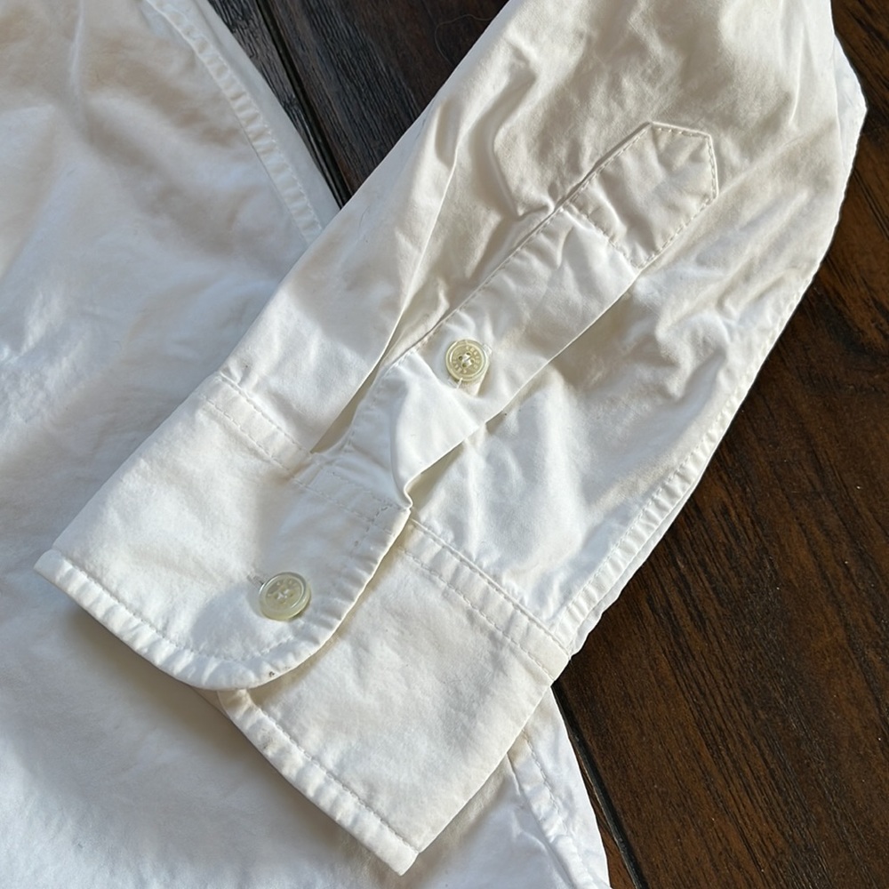 Celine White Button Down Collared Top - image 3